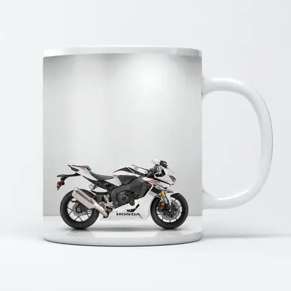 Honda CBR Sport Bike White Studio
