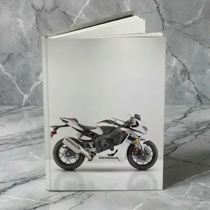 Honda CBR Sport Bike White Studio