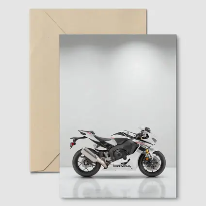 Honda CBR Sport Bike White Studio