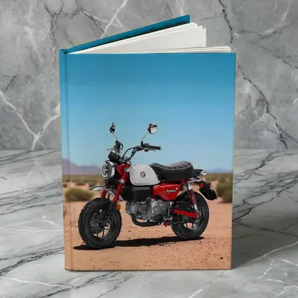Honda Monkey Bike Desert Landscape