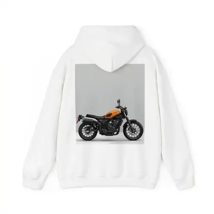 Honda Scrambler Motorcycle Orange on Gray