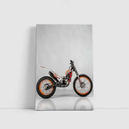 Honda Repsol Trial Motorcycle White Studio Background