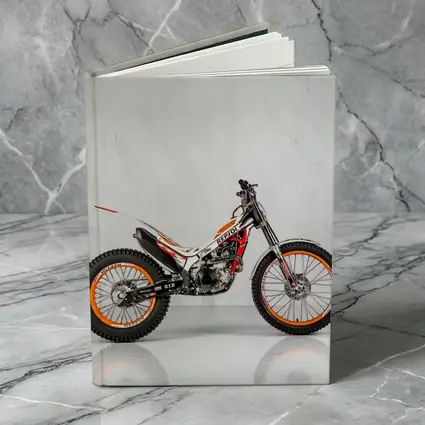Honda Repsol Trial Motorcycle White Studio Background