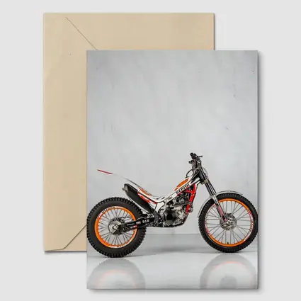 Honda Repsol Trial Motorcycle White Studio Background