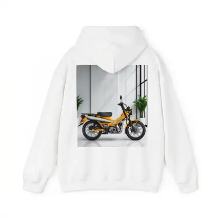 Honda Trail CT125 Orange Motorcycle White Studio
