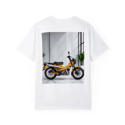 Honda Trail CT125 Orange Motorcycle White Studio