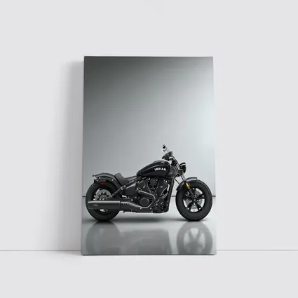 Indian Scout Bobber Black Motorcycle Studio