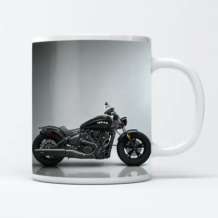 Indian Scout Bobber Black Motorcycle Studio
