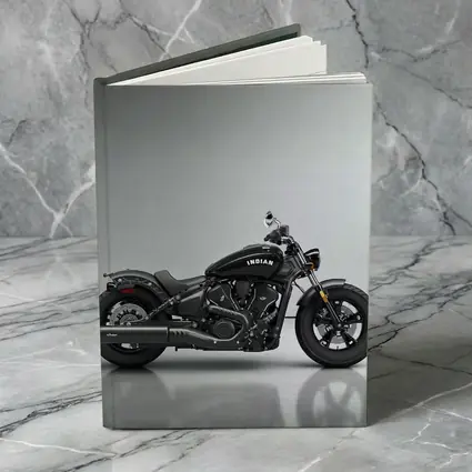 Indian Scout Bobber Black Motorcycle Studio