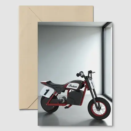 Indian Electric Mini Bike White Room