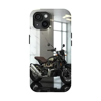 Indian Motorcycle Dark Interior Marble Showroom