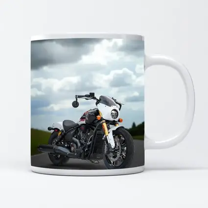 Indian Motorcycle Cafe Racer Stormy Road