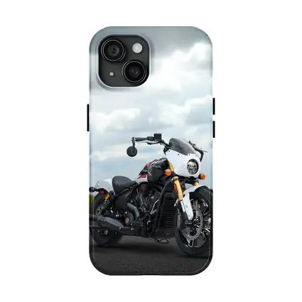 Indian Motorcycle Cafe Racer Stormy Road