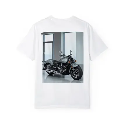 Indian Motorcycle Silver Cruiser Minimalist Studio
