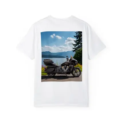 Indian Motorcycle Lakeside Mountain Landscape