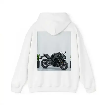 Kawasaki Ninja Sport Bike White Studio