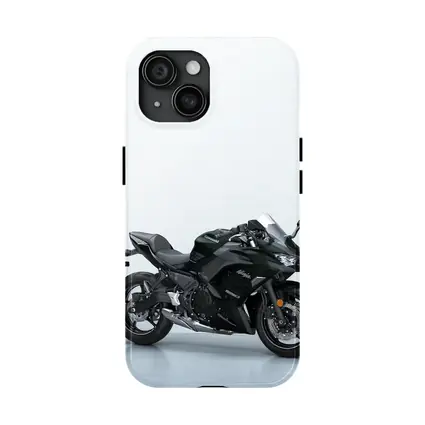 Kawasaki Ninja Sport Bike White Studio