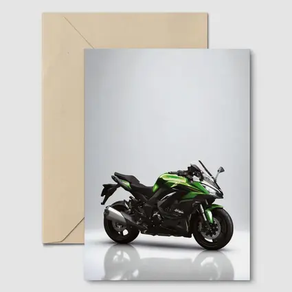 Kawasaki Ninja Sport Bike Gray Studio