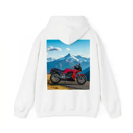 Kawasaki Sport Bike Red Mountain Backdrop