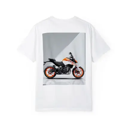KTM Duke Motorcycle White Orange Studio