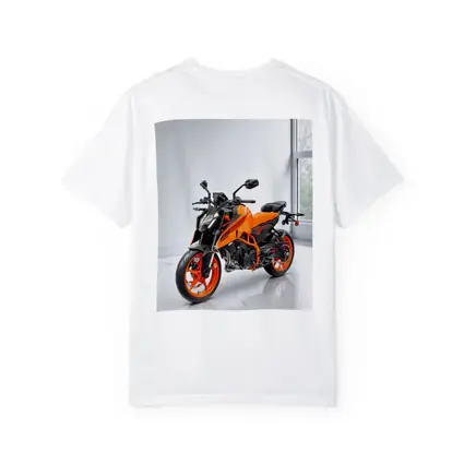 KTM Duke Orange Motorcycle Studio White Background