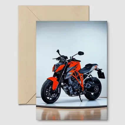 KTM Super Duke Motorcycle Studio White Background