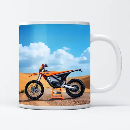 KTM Dirt Bike Orange Desert Sand Dunes