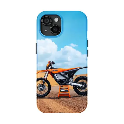 KTM Dirt Bike Orange Desert Sand Dunes