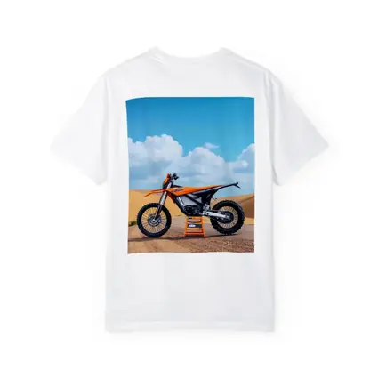KTM Dirt Bike Orange Desert Sand Dunes