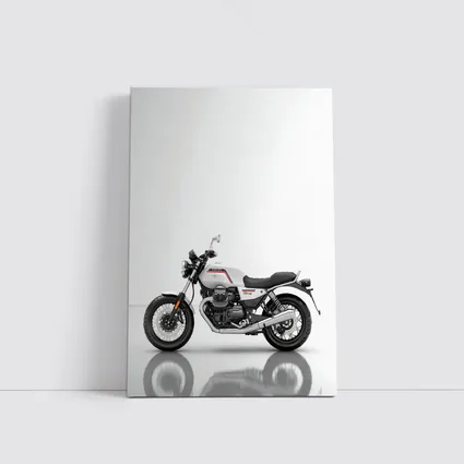 Moto Guzzi V7 White Studio Motorcycle