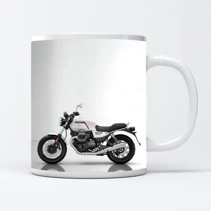 Moto Guzzi V7 White Studio Motorcycle