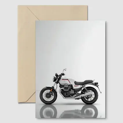 Moto Guzzi V7 White Studio Motorcycle