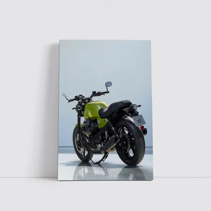 Moto Guzzi V7 Green Motorcycle Studio Shot