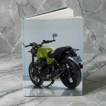 Moto Guzzi V7 Green Motorcycle Studio Shot