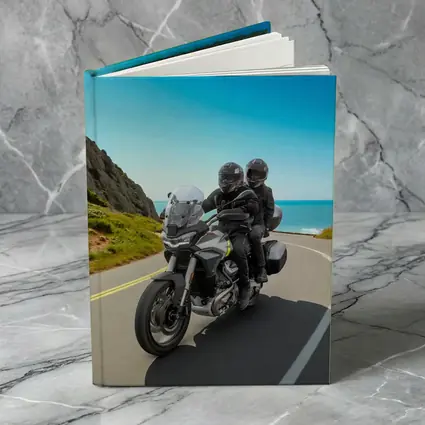 Adventure Motorcycle Duo Riding Coastal Road