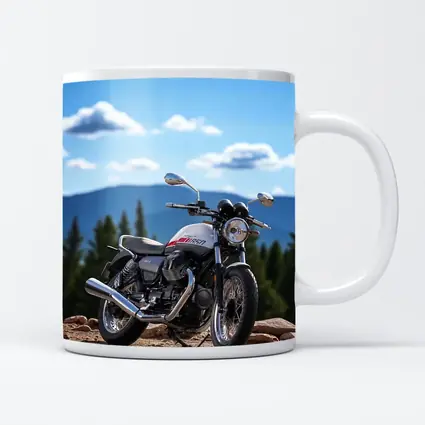 Moto Guzzi V7 Motorcycle Mountain Landscape