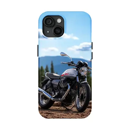 Moto Guzzi V7 Motorcycle Mountain Landscape