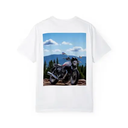 Moto Guzzi V7 Motorcycle Mountain Landscape