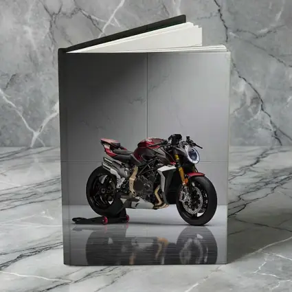 MV Agusta Naked Bike Studio Marble Background