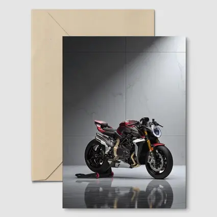 MV Agusta Naked Bike Studio Marble Background