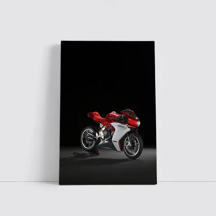 MV Agusta Superveloce Red White Dark Background