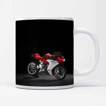 MV Agusta Superveloce Red White Dark Background