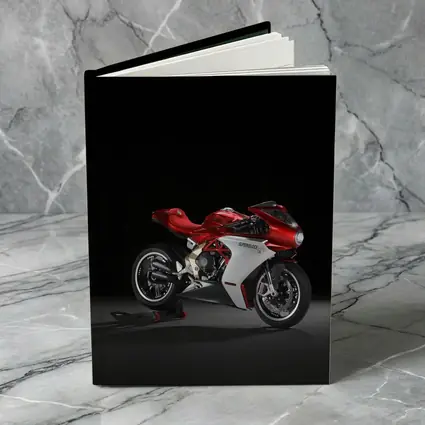 MV Agusta Superveloce Red White Dark Background