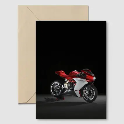 MV Agusta Superveloce Red White Dark Background