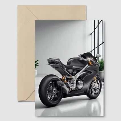 Norton Motorcycle Carbon Gray Minimal Studio