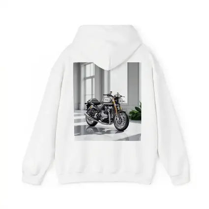 Norton Commando Motorcycle White Studio Setting