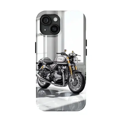 Norton Commando Motorcycle White Studio Setting