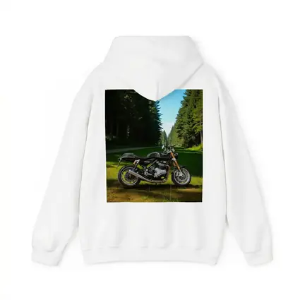 Norton Commando Motorcycle Forest Road Setting