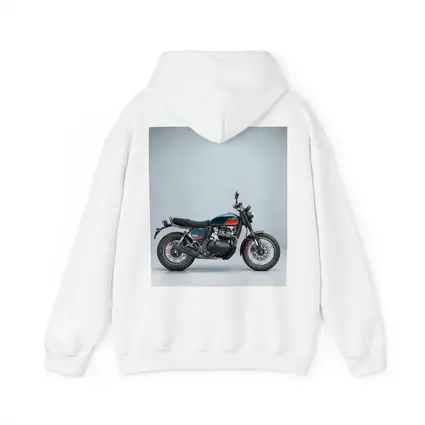 Royal Enfield Scrambler Motorcycle Blue Gray Background