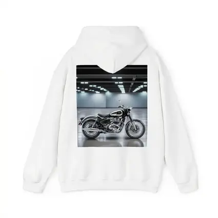 Royal Enfield Classic Black Motorcycle Indoor Studio